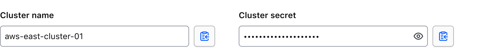 CopyButton paired with an input control